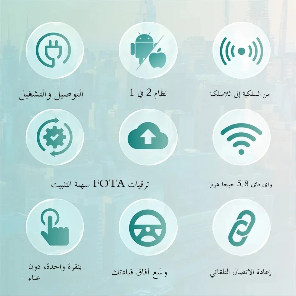 أوتوكاست ميني دوت إكسبريس 2 في 1 محول كاربلاي أندرويد أوتو لاسلكي توصيل وتشغيل اتصال سريع USB دونجل لبنز أودي تويوتا - 5