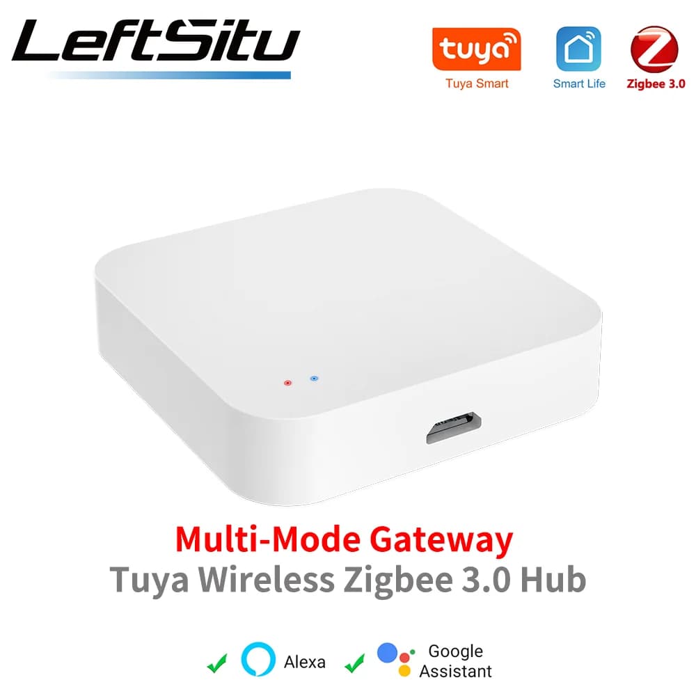 مركز Tuya Zigbee بوابة لاسلكية متعددة الأوضاع لأتمتة المنزل الذكي لأجهزة ZigBee عبر Smart Life tuya smart home