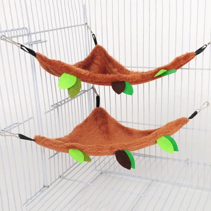 Hamster Accessories Hamster Cage Hammock Small Pet Toy Small Pet Tunnel Log Chinchilla Squirrel Toy House - 4