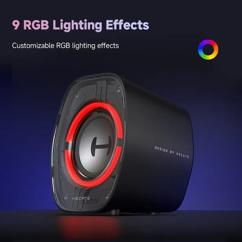Edifier Hecate G1000 II Computer Speakers USB-C USB-A 3.5mm Inputs RGB Lighting Effects Bluetooth V5.4 4W RMS  PC Speaker - 5