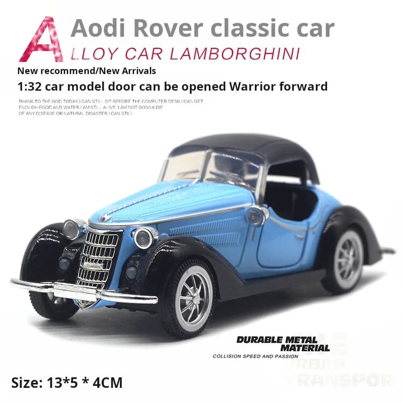 1:32 Vehicle Model Super Classic Pull Back Toy Car Educational Collection Door Open Car Model Gift Gift Car for Audi - 5