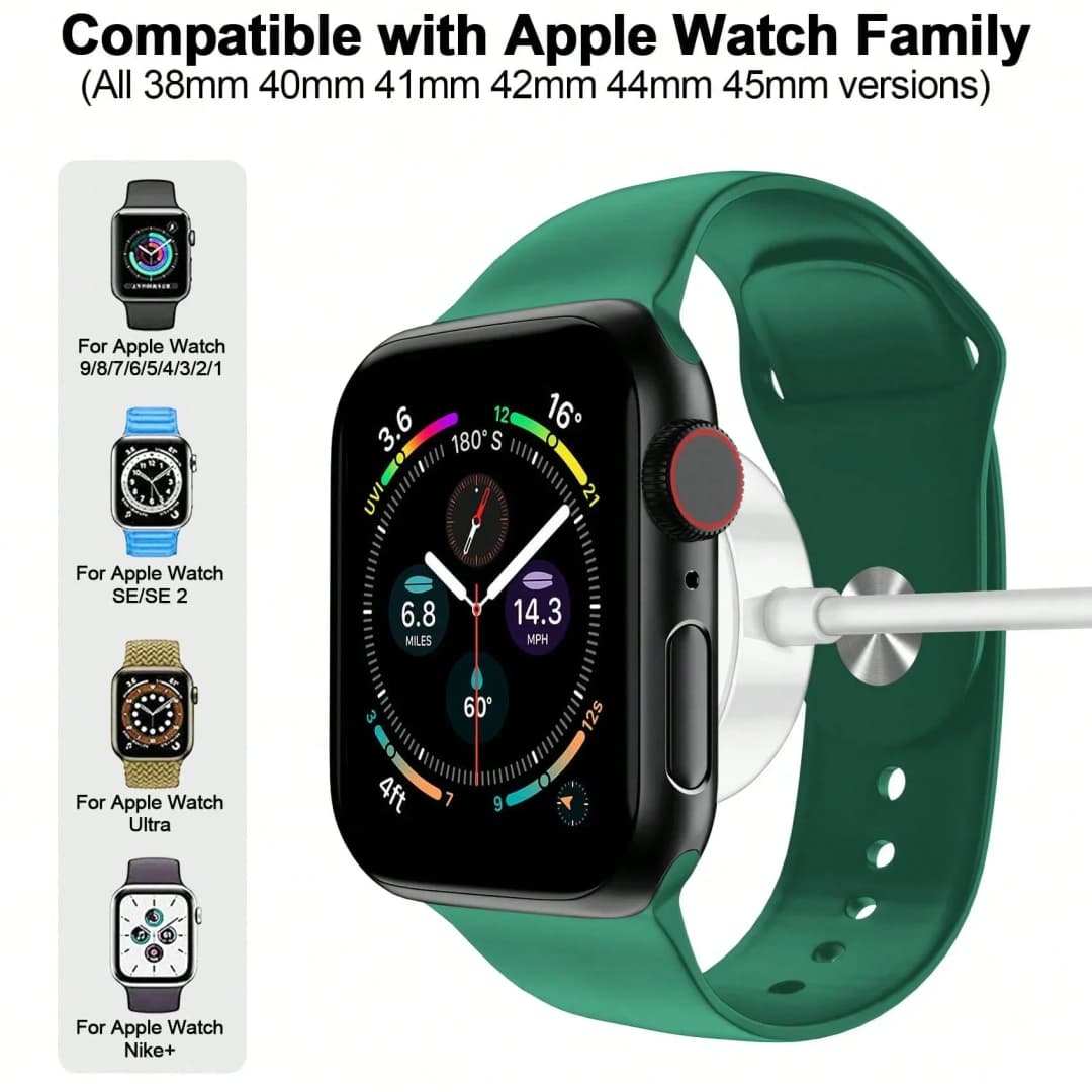 شاحن لاسلكي مغناطيسي لساعة أبل سلسلة 10 9 8 7 6 Ultra 2 SE ملحقات كابل شحن سريع لساعة iWatch 10 9 8 7 6 5 4 - 4