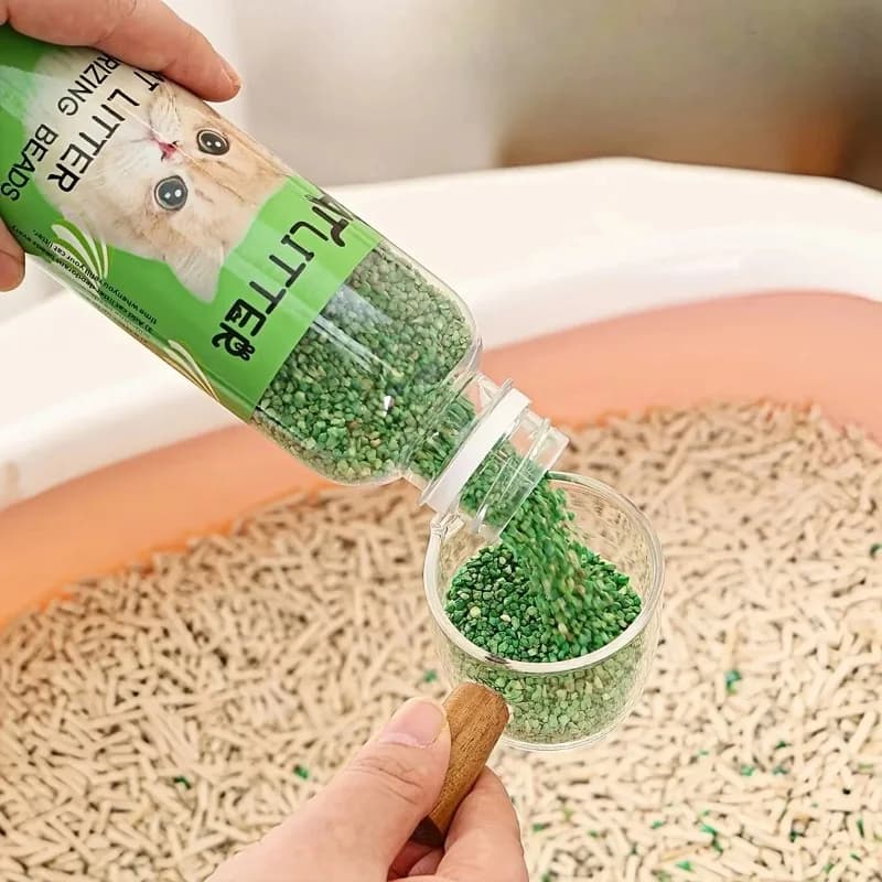 Cat Litter Deodorizing Beads Bottle - Odor Eliminator for Comfortable Home Smell Freshener for Cat Litter Box - 3