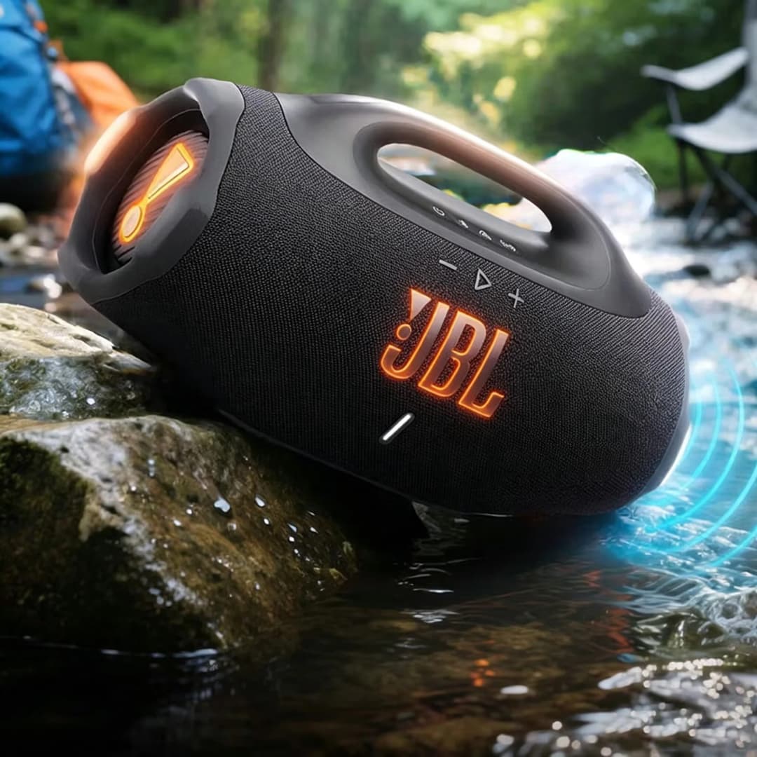 سماعة JBL Boombox 4 محمولة بلوتوث مقاومة للماء IP68 صوت ستيريو قوي بتقنية باس عميقة سماعة لاسلكية خارجية Boombox4 - 5