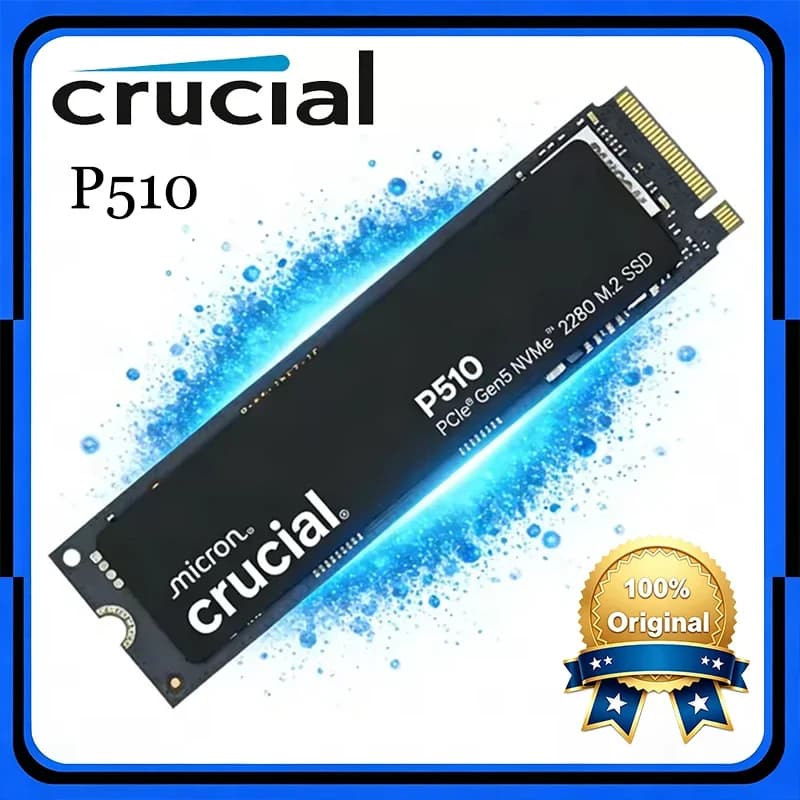 قرص صلب داخلي متين Crucial P510، Gen5 PCIe 5.0 NVMe M.2 2280 SSD، 1TB/2TB، لأجهزة الكمبيوتر المحمولة والمكتبية وألعاب الكمبيوتر - 4