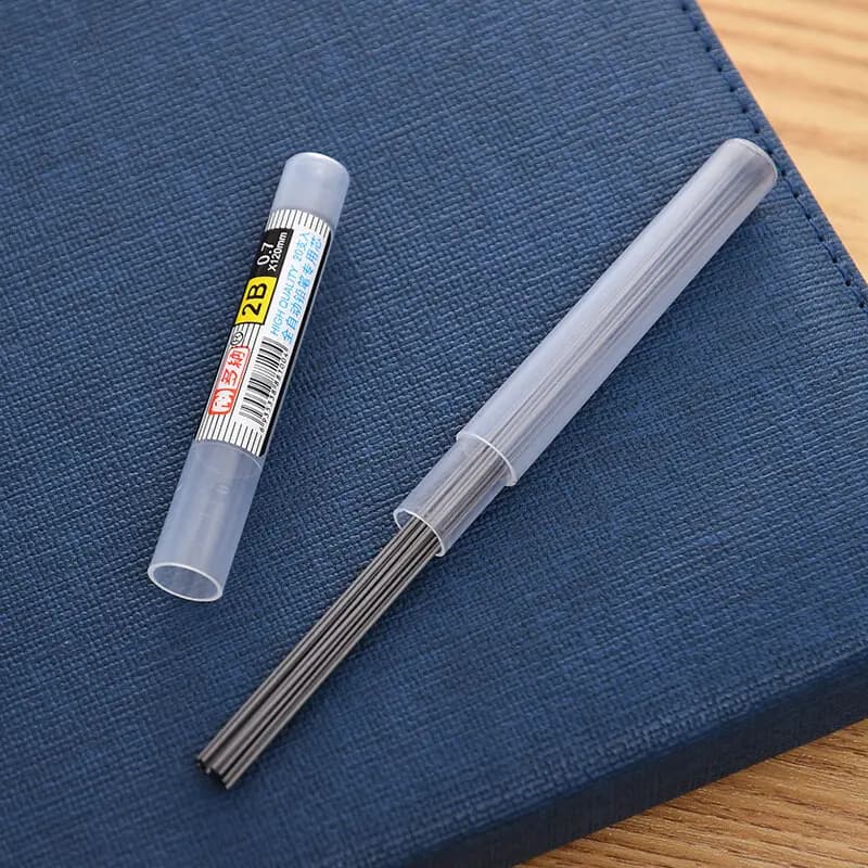 Mechanical Pencils with Refills Set 2B 0.5 0.7 mm Transparent Drafting Writting Supplies Japanese Style Stationery - 5