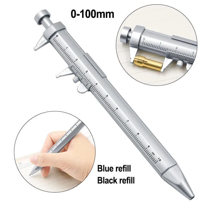 Multifunction Caliper pen Ball-Point 0.5mm ballpoint pen Gel Ink Pen Vernier Caliper Roller Ball Pen Creativity Stationery - 4