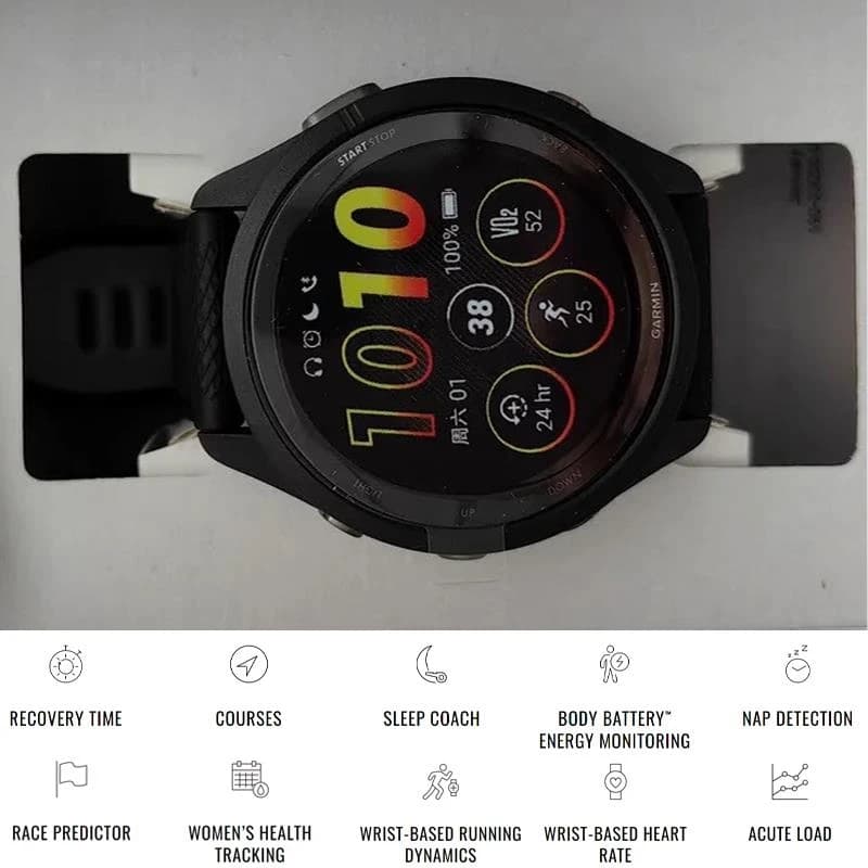 ساعة Garmin Forerunner 265 الذكية للجري مع نظام GPS مدمج وعمر بطارية يصل إلى 13 يومًا وشاشة AMOLED مقاس 1.3 بوصة وتتبع النوم واللياقة البدنية - 6