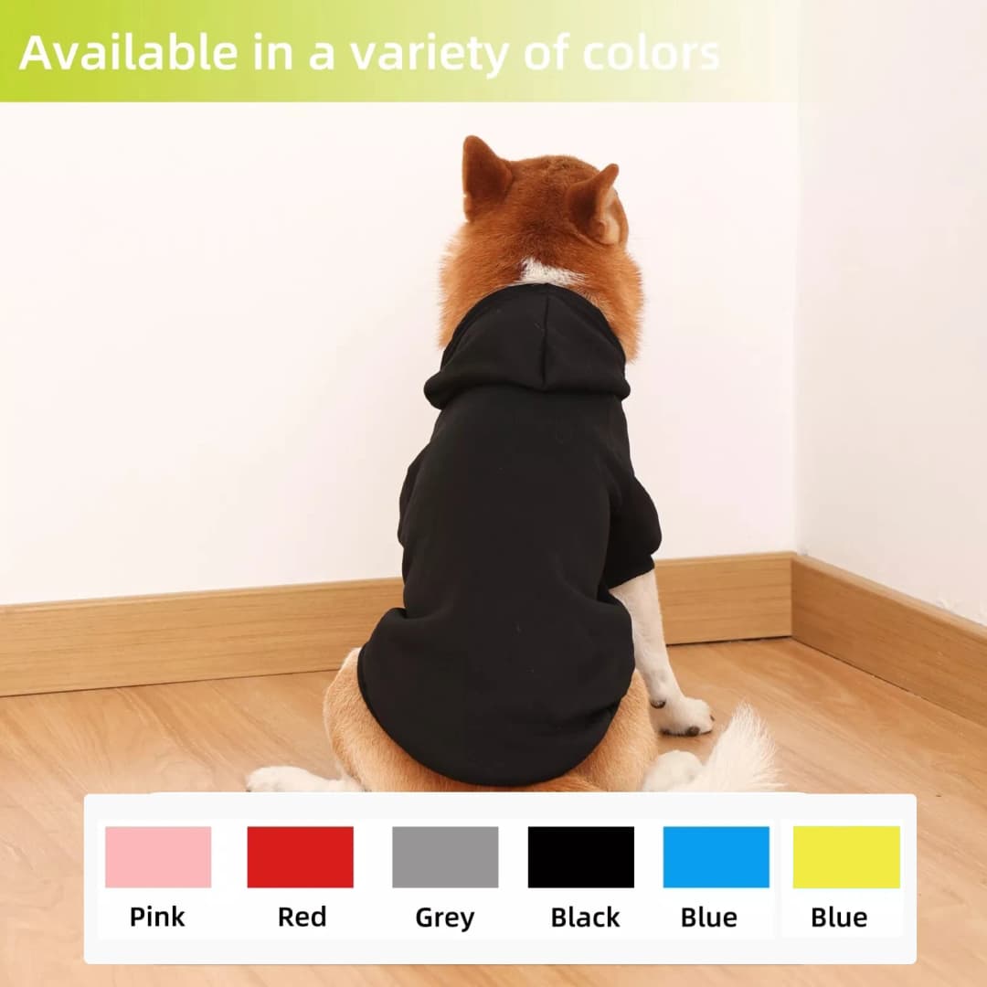 Winter Dog Clothes Sport Hoodies Sweatshirts Warm Coat Clothing Autumn for Small Medium Large Dogs Big  Pets Puppy hooded sweats - 2