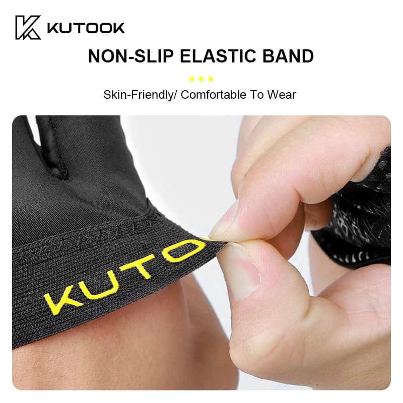 KUTOOK Men's And Women's Fitness Four Fingers Gloves Breathable Anti-slip Shock Absorption Yoga Dumbbell Cycling Sports Gloves - 3