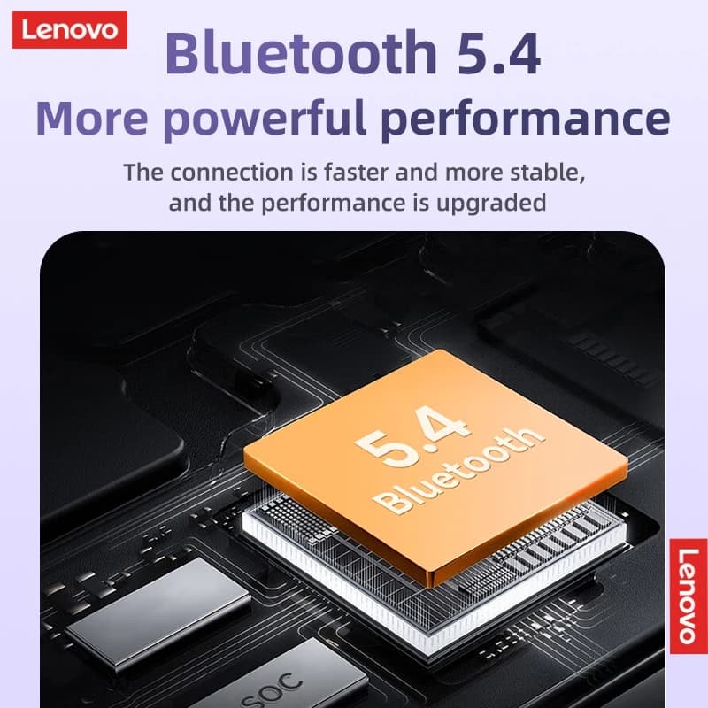 Lenovo TA410 Wireless Bluetooth 5.4 Earphones TWS Panoramic Sound Effects Ultra Long Battry Life Headphones Comfortable To Wear