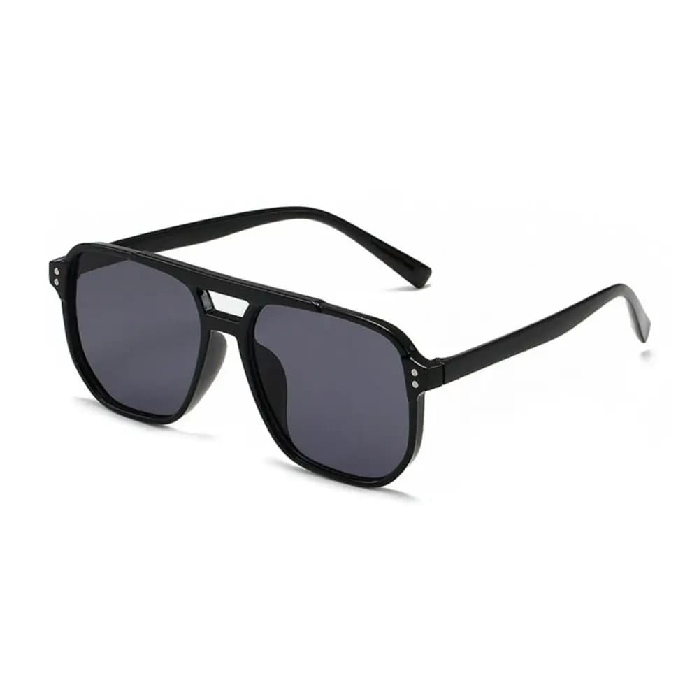 Punk Square Frame Sunglasses Anti-UV Travel Accessories Black Shades Glasses Beach Eye Protection Retro Sunglasses for women men - 5