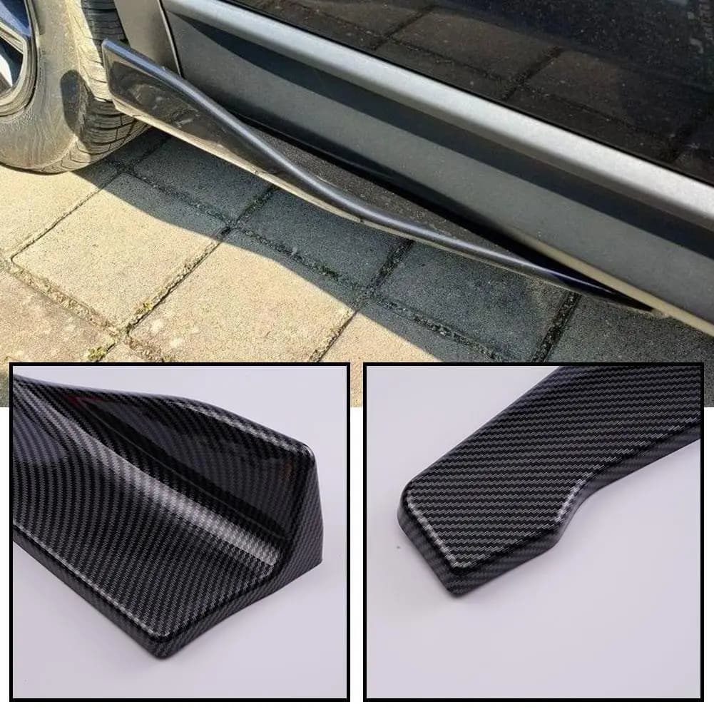 48CM Length Car Side Skirt Rear Bumper Lip Splitter Winglet Aprons Protector Scratch Automotive Accessories - 5