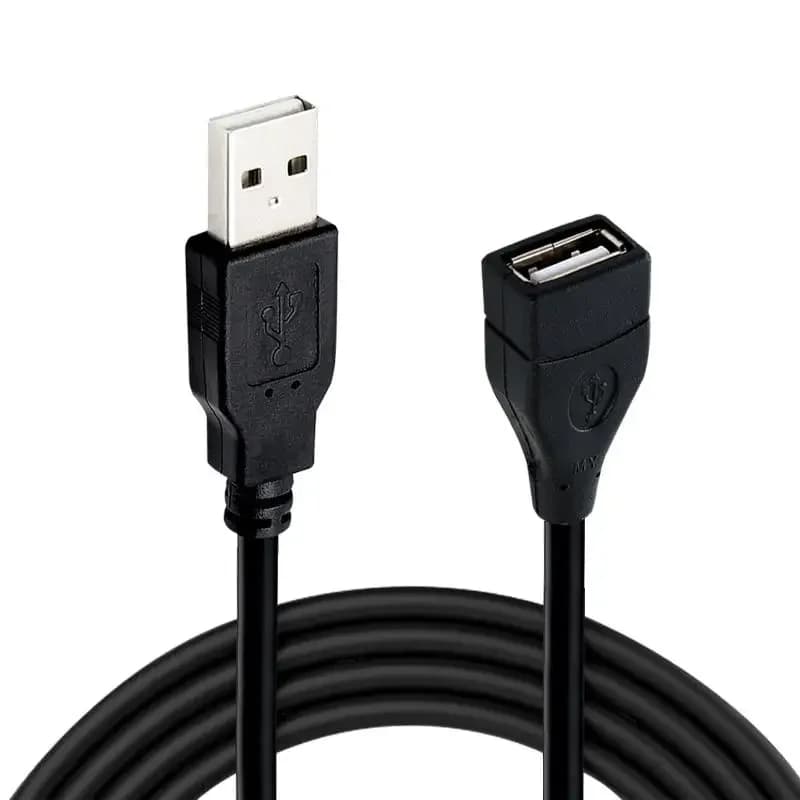 1/2 قطعة كابل تمديد USB 2.0 بطول 0.6 متر/1 متر/1.5 متر سلك نقل بيانات عالي السرعة لجهاز العرض