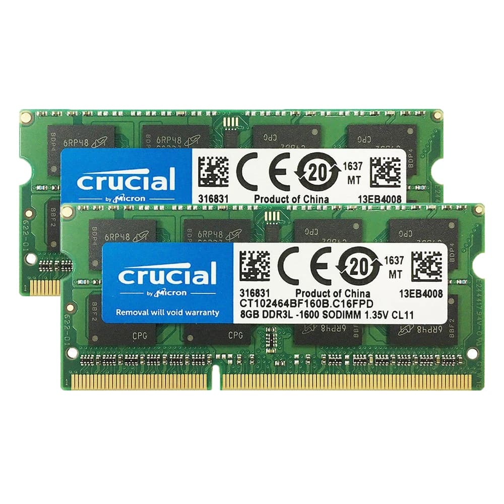 DDR3 Memory Crucial DDR3L RAM 4GB 8GB 16GB Laptop 1333mhz 1600Mhz PC3L 10600S 12800S 204Pin 1.35V SODIMM - 5