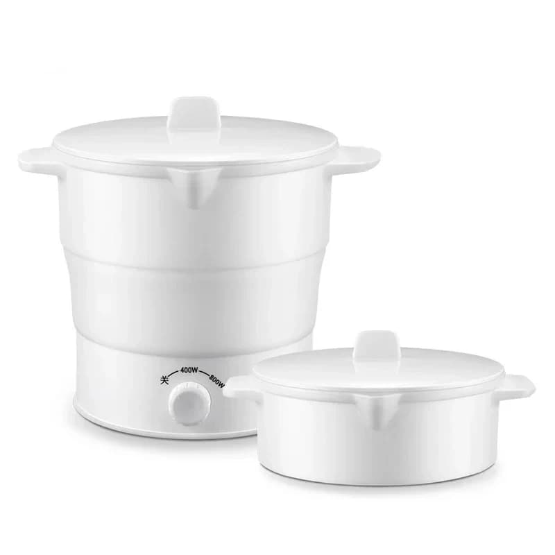 HOMEFISH Foldable Silicone Electric Pot Portable Multi-Purpose Hot Water Boiler for Travel 110/220V Kettle Ideal for Camping - 5
