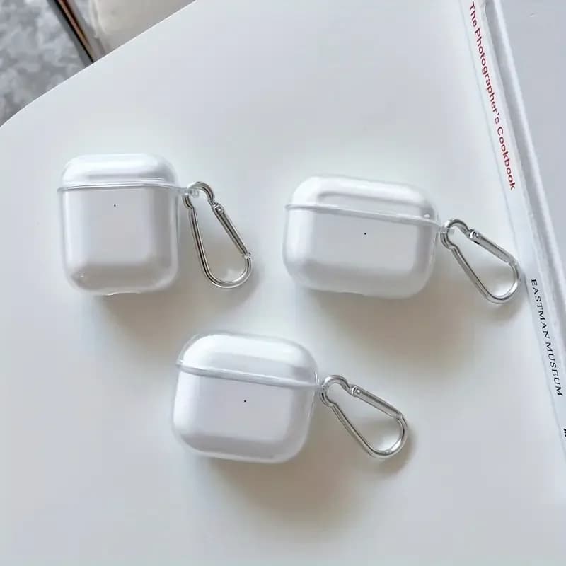 غطاء شفاف مقاوم للصدمات من TPU الناعم والواضح لسماعات Airpods Pro 2022 وAirpods 4 2024، غطاء واقي لسماعات Airpods 1 و2 و3 و2021 - 2