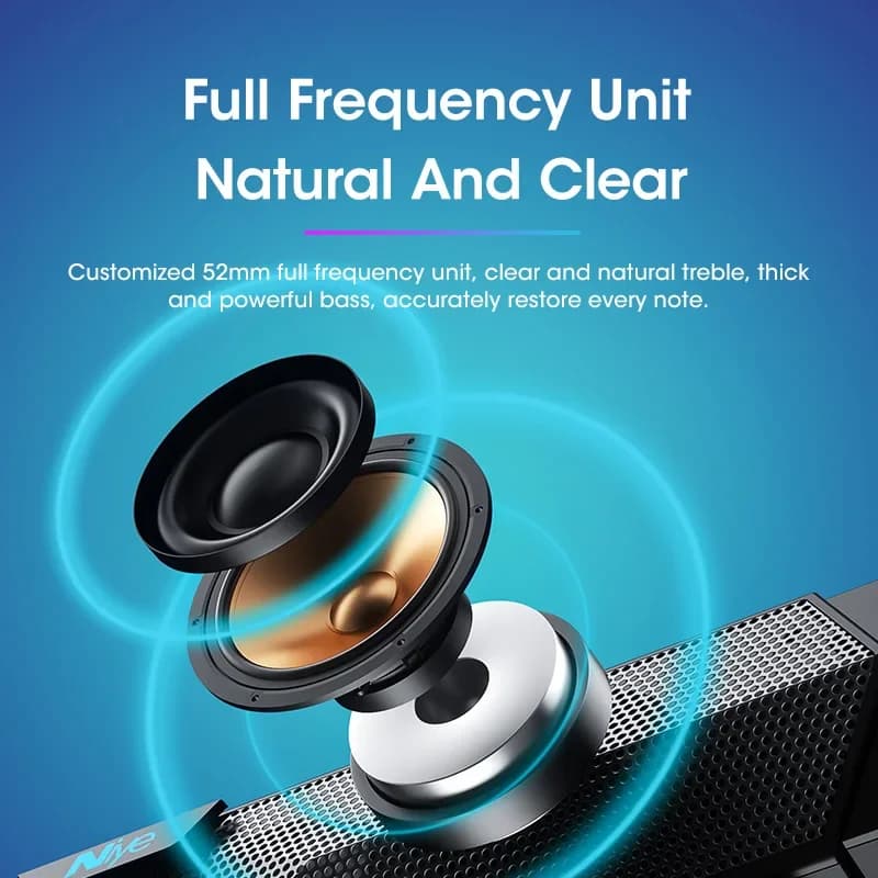 4D Computer Speakers Bluetooth 5.0 Wired Loudspeaker Surround Soundbar Speaker Stereo Subwoofer Sound bar for Laptop Notebook PC - 6