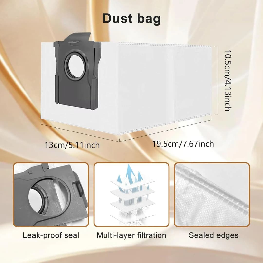 Dreame X50 Ultra /X50 Master/L50 Pro Ultra/L40S Pro Ultra Spare Part, Main Side Brush Filter Mop Cloth Bag Replacement Part - 5