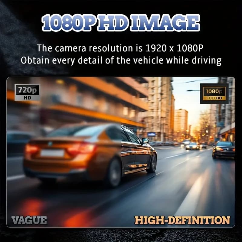 كاميرا لوحة قيادة مزدوجة التسجيل مخفية تقدم جودة HD 1080P، تدعم التسجيل المستمر، تحفظ البيانات الضرورية تلقائيًا - 4
