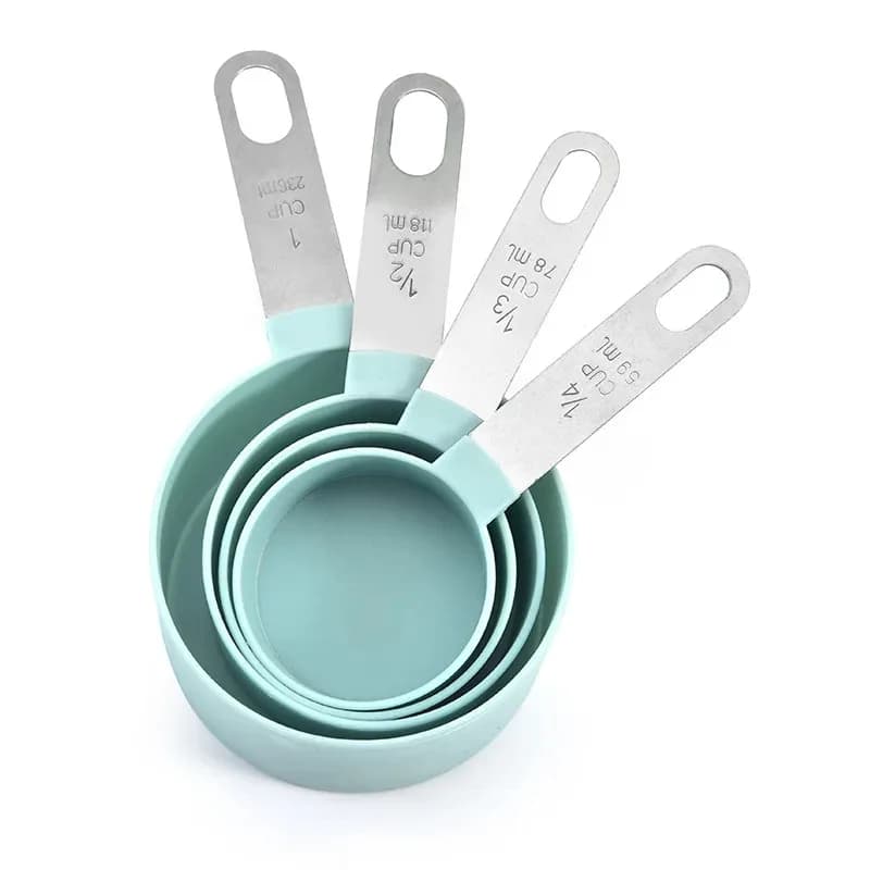 4/8PCS/Set Plastic Multi Purpose Measuring Cup Measuring Spoon Stainless Steel Handle With Graduated Measuring Baking Tools - 5