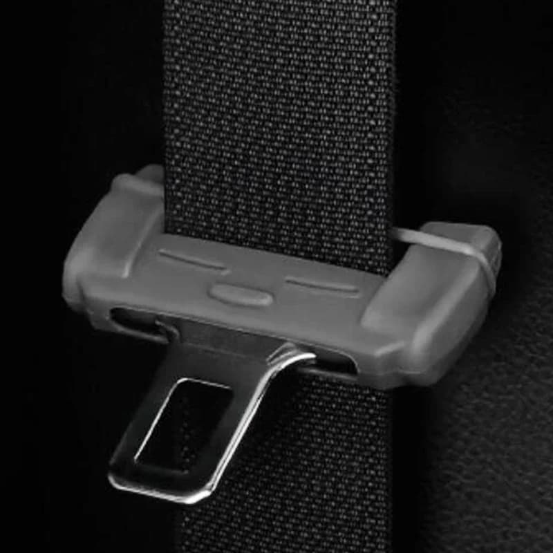 Universal Car Safety Belt Buckle Protector Silicon Anti-Scratch Belt Buckle Clip Interior Button Case  Cover Car Stuff - 4