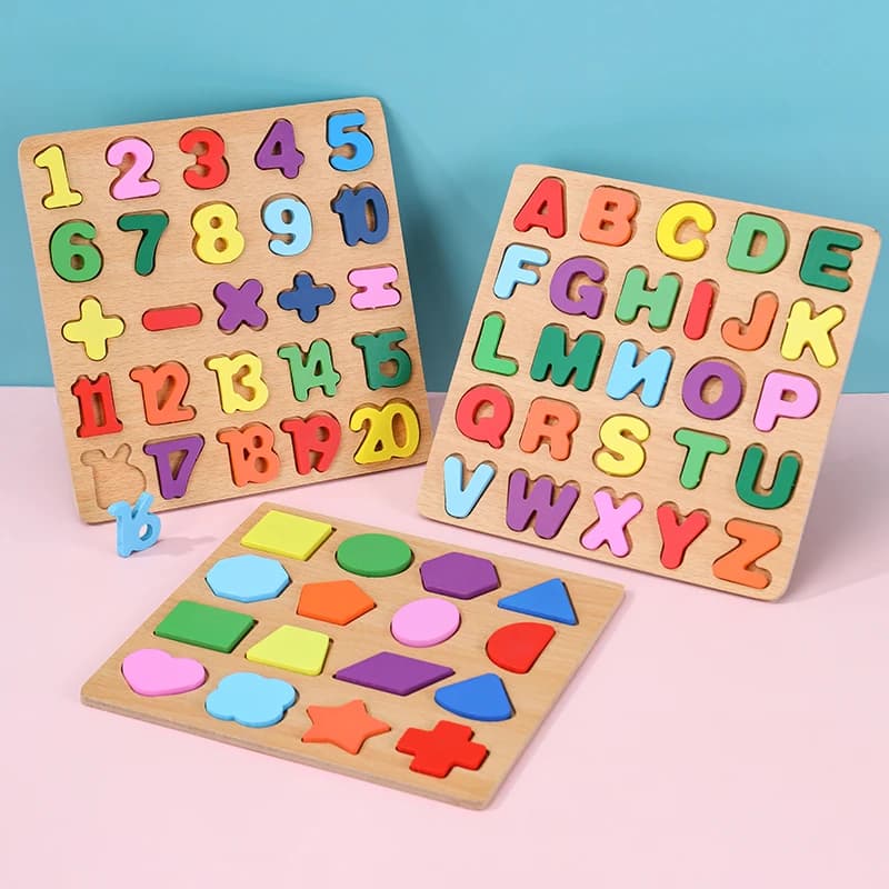 Baby Montessori Puzzles Wooden Toys for Children 1 2 3 Years Educational Learning Kids Games Child Birthday Gifts - 6