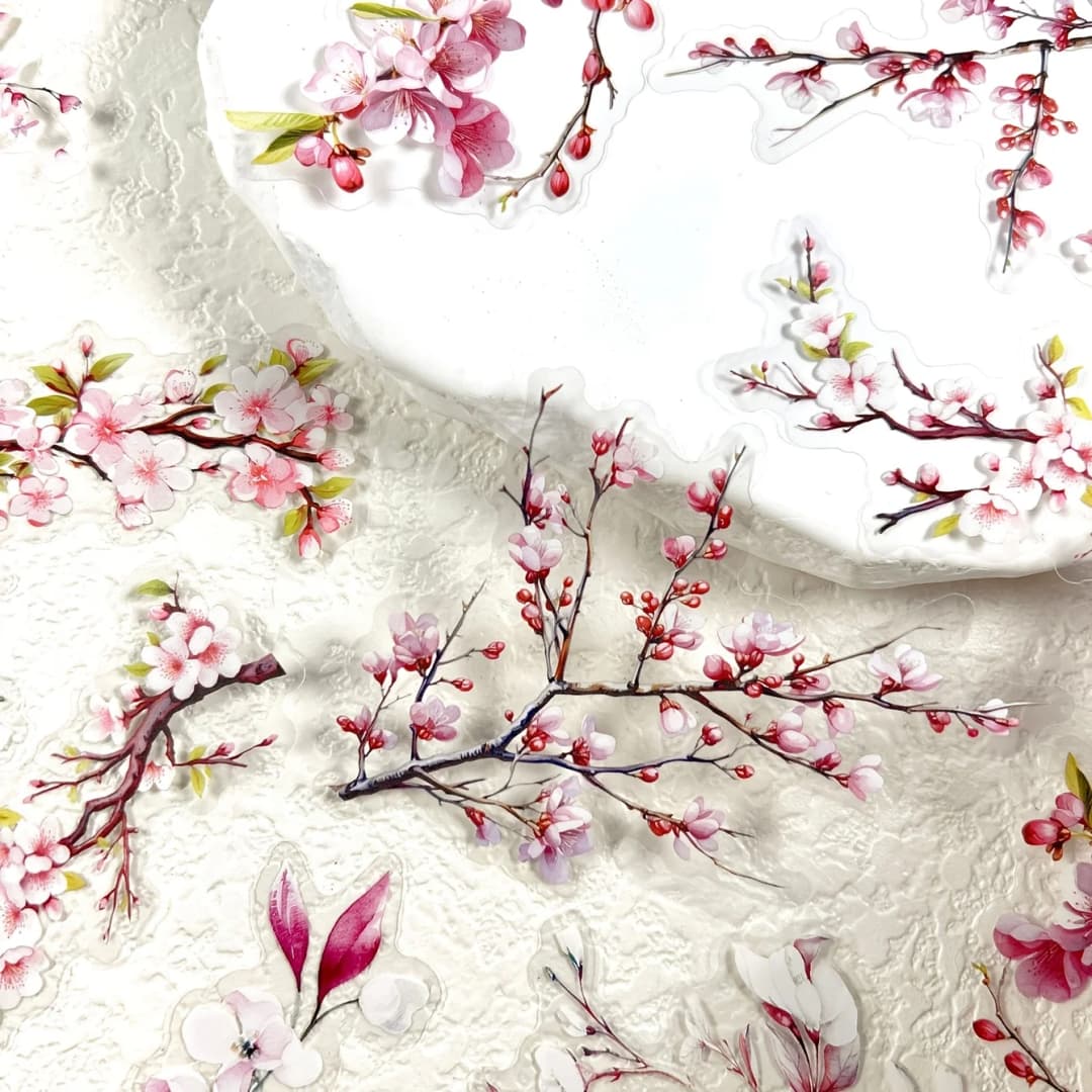 20 ملصق أوراق نباتية، لصنع سجل القصاصات، إطارات الصور، ملصقات يوميات، ديكور منزلي، ملصقات قرطاسية إبداعية - 5