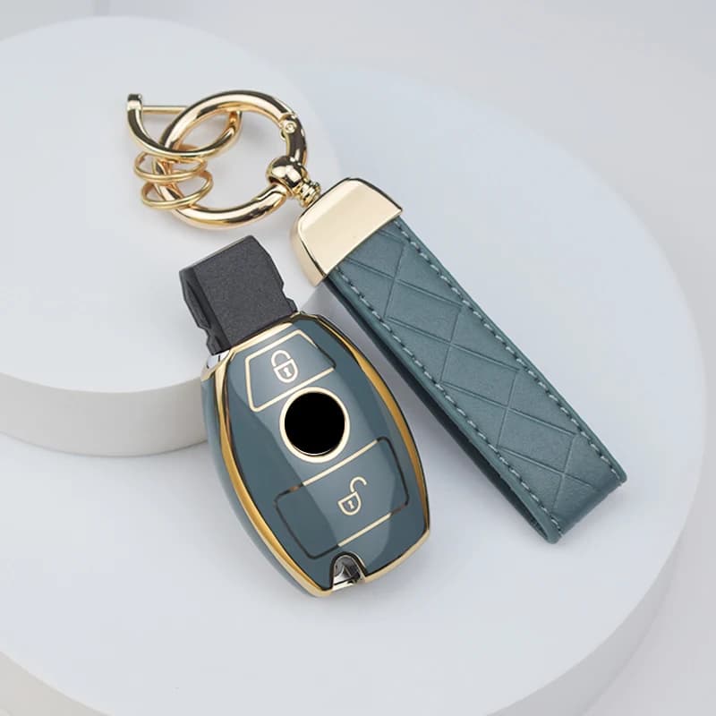 Car Key Case Cover Key Bag Accessories For Mercedes Benz A B C S Class AMG GLA CLA GLC W176 W221 W204 W205 Shell Fob Keychain - 4
