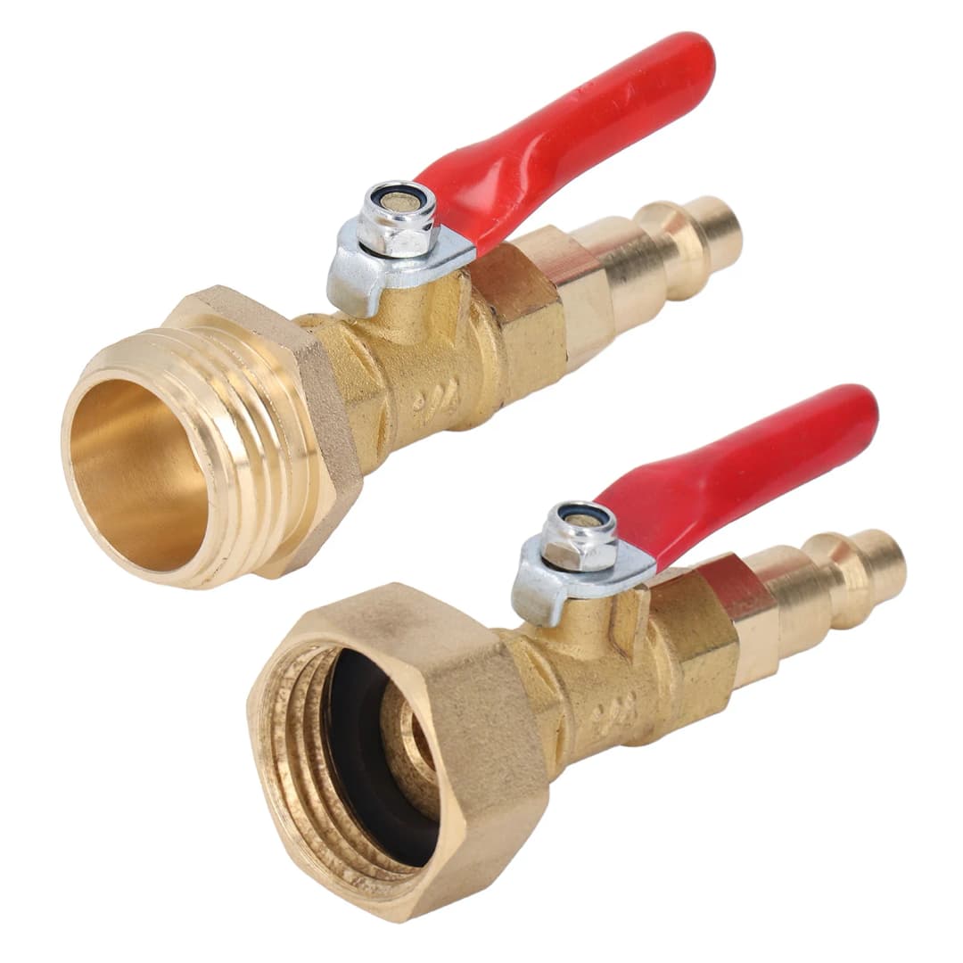 Winterize Blowout Fitting Winterizing Quick Adapter 1/4in Male Quick Connector Antiaging 3/4in Male GHT Thread for RV Yachts