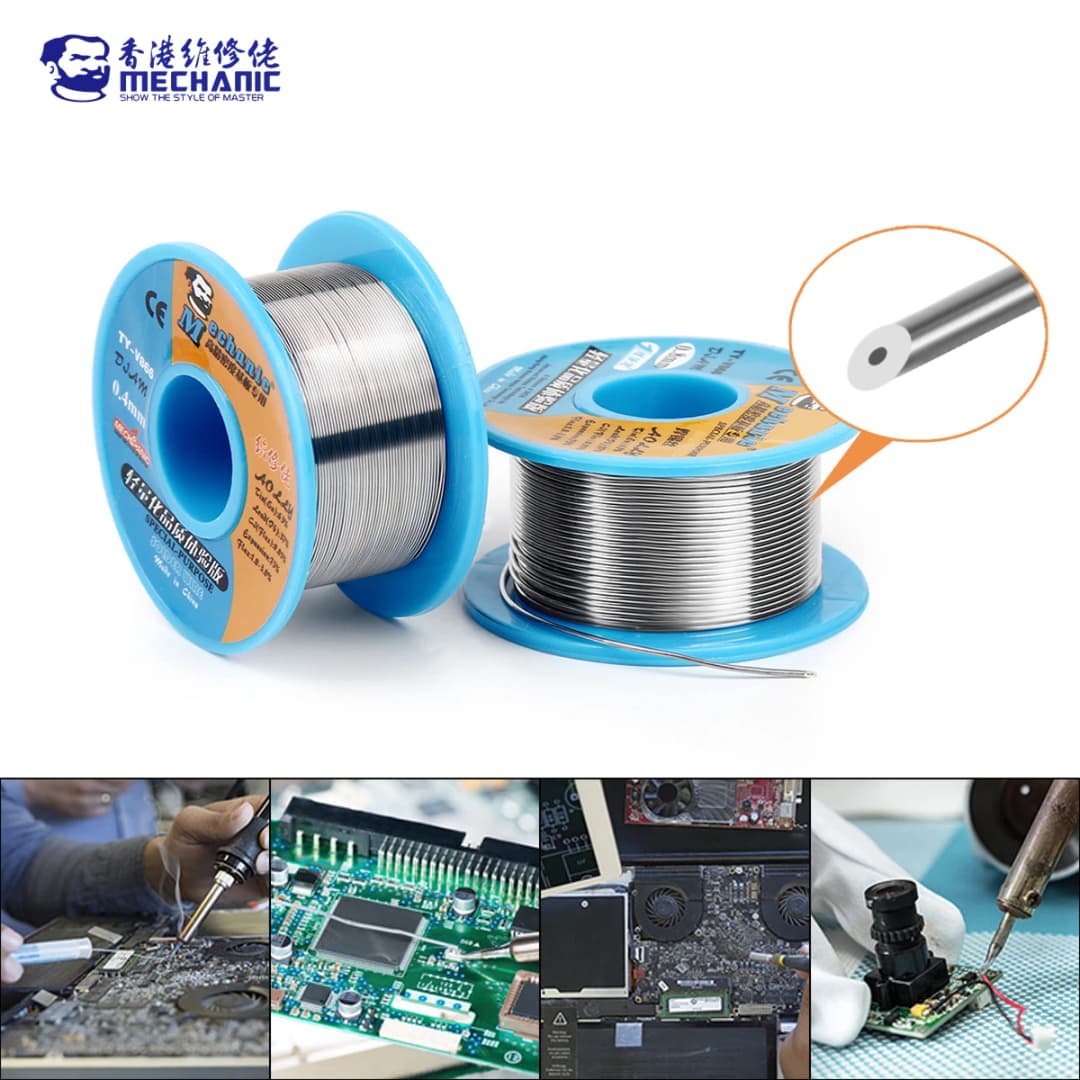 MECHANIC TY-V866 40g Mild Rosin Core 183℃ Melting Point 0.2-0.8mm High Purity Environmental Solder Wire Welding Flux Iron Cable - 5