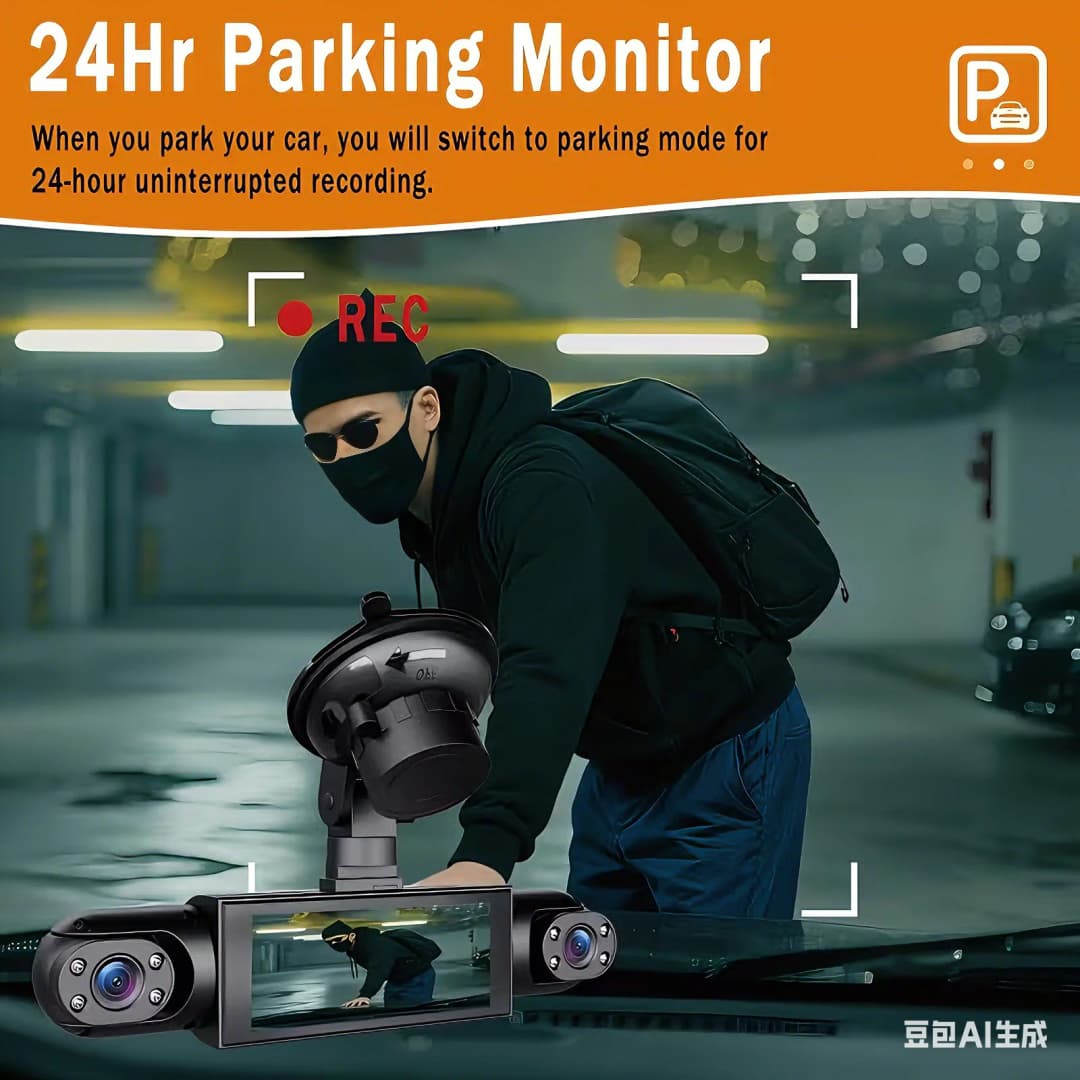 Dash Cam Vehicle DVR video recorder 4 cameras for cars black box front rear internal Night Vision Loop Recording dashcam car 360 - 6