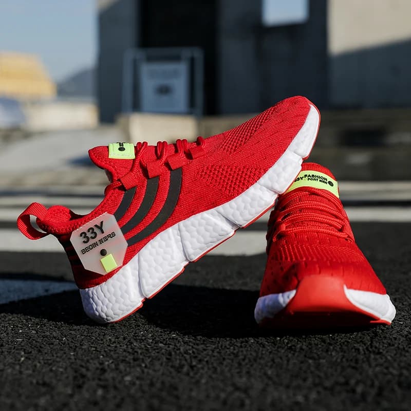 أحذية رياضية كاجوال للرجال، قابلة للتنفس، خفيفة الوزن، للاستخدام الخارجي، أحذية ركض والتنس والمشي - 4