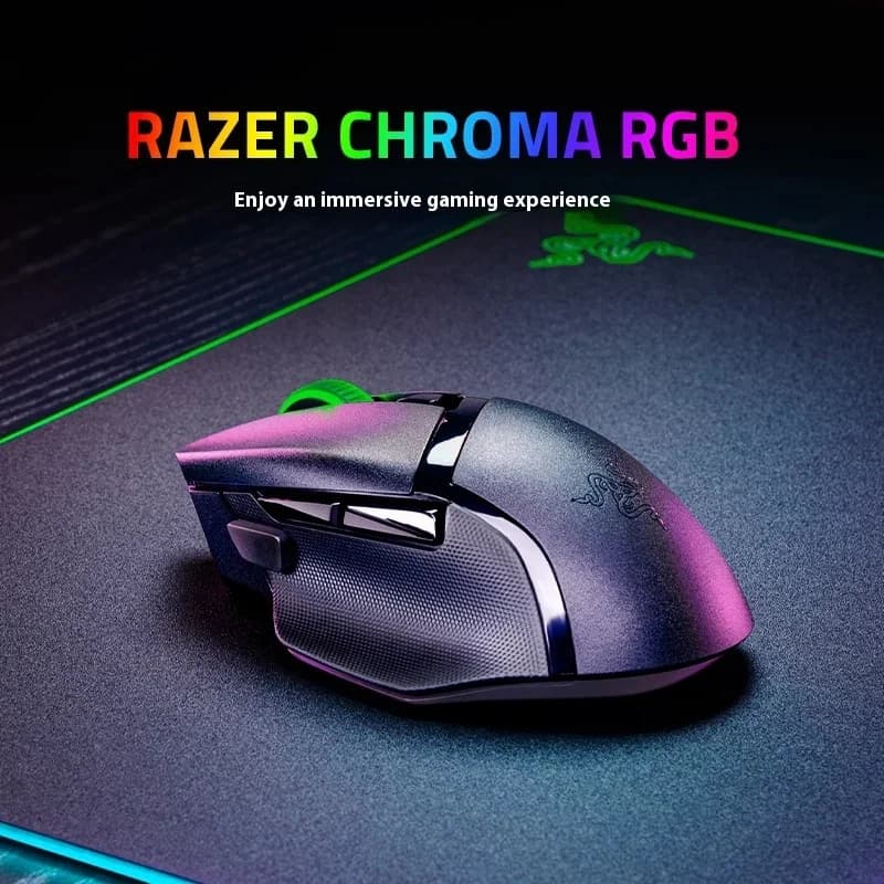 ماوس ألعاب Razer V3 X لاسلكي بلوتوث USB وضع مزدوج تصميم ثعبان لإكسسوارات الكمبيوتر والمكتب الإلكترونية هدية
