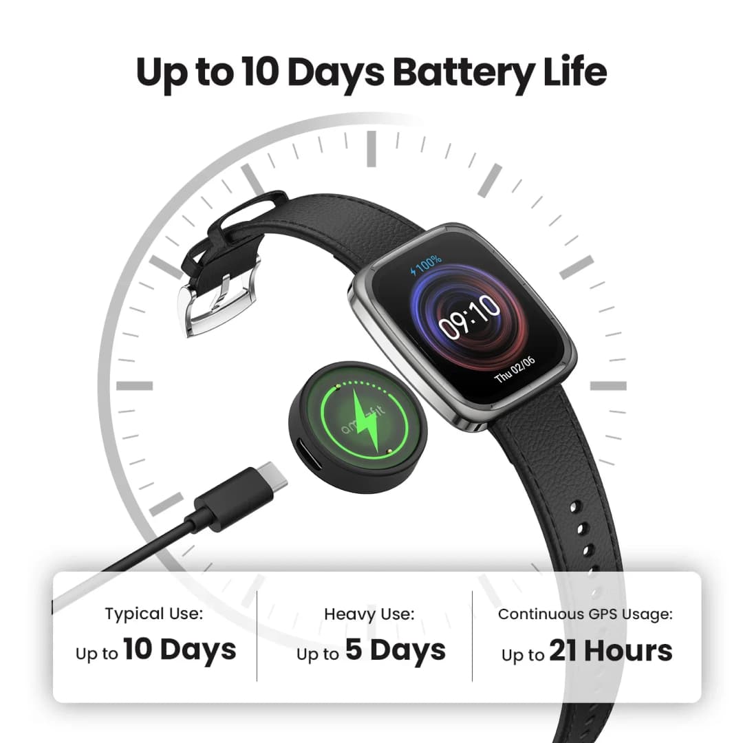 Amazfit Active 2 Square Premium Smartwatch Up To 10 Days Battery Life 160+Workout Modes Smart Watch - 2