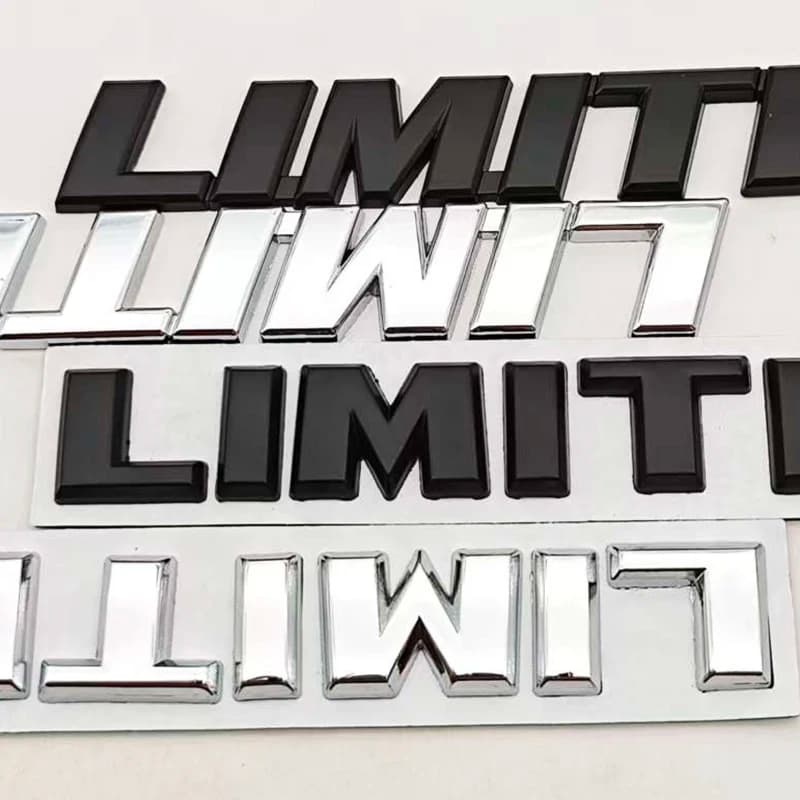حروف معدنية ثلاثية الأبعاد شعار LIMITED ملصق شارة خلفية لسيارات جيب جراند شيروكي أوفرلاند كومباس رانجلر إكسسوارات - 5