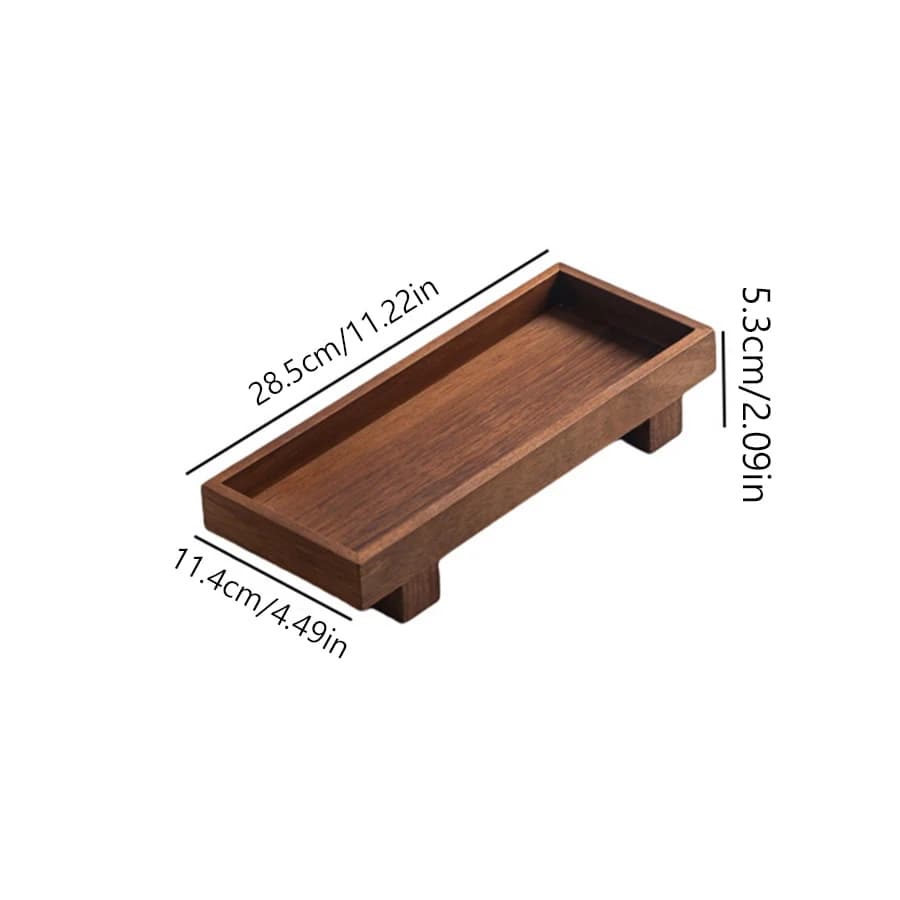 صينية خشبية على الطراز الياباني، صينية شاي جونغفو، إكسسوارات حفل الشاي، صينية تخزين القهوة للمطاعم - 6