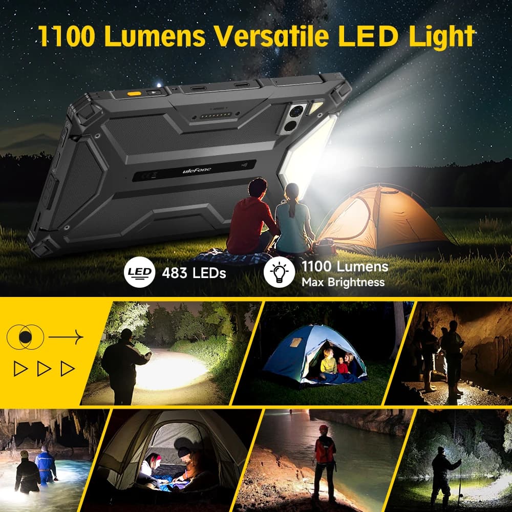 جهاز Ulefone Armor Pad 4 Ultra 5G لوحي متين تصوير حراري 11800 مللي أمبير في الساعة 10.36 بوصة 2K 16 جيجابايت + 256 جيجابايت Android 14 LED Light - 4