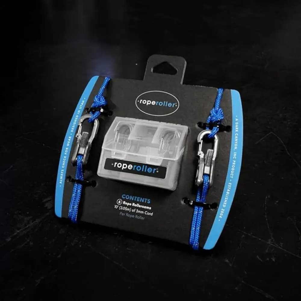 Lock Buckle Rope with Roller Tensioner Non-Slip Heavy-duty Tie Down Rope Quick Adjust Easy operation Paracord Adjusters Camping - 2