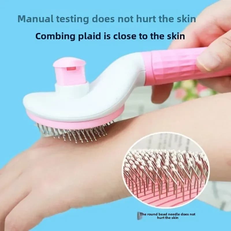 Stainless Steel Pet Hair Remover Brush for Dogs Cats Professional Deshedding Grooming Tool Home Pet Supplies Cat Dog Accessories - 4