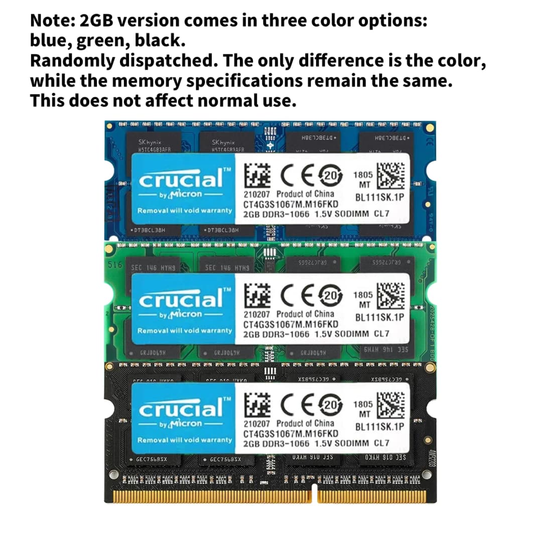 DDR3 Memory Crucial DDR3L RAM 2GB Laptop 1333mhz 1600Mhz PC3L 10600S 12800S 204Pin 1.35V SODIMM - 5
