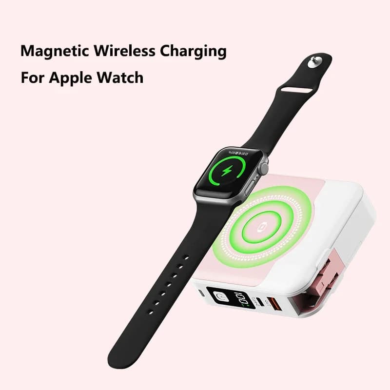 10000mAh Magsafe Power Bank with Cable Wall Charger Magnetic Wireless 22.5W Fast Charger for iPhone 16 iWatch Airpods Powerbank - 4