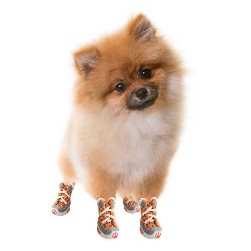 Dog Shoes Teddy Bears Soft Sole Shoes Small Dog Puppy Anti Drop Breathable Shoes Set of 4 Summer Pet Shoes - 3