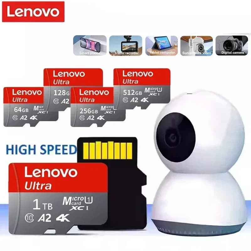 Lenovo 1TB High Speed Micro SD Card TF Flash Card Memory Card 128GB 256GB 512GB 1TB U3 V60 4K Full HD For GoPro Action Camera - 2