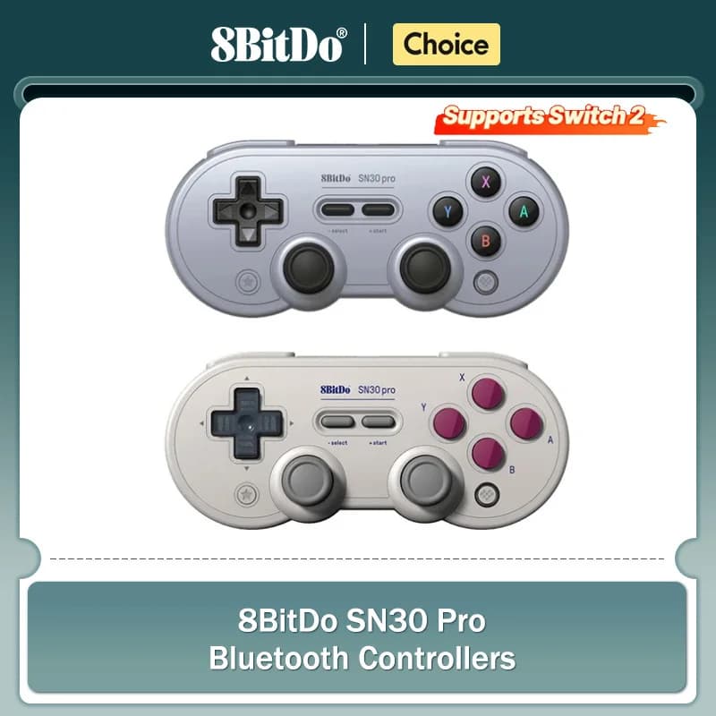 8Bitdo تحديث يد تحكم بلوتوث SN30 Pro لنينتندو سويتش 2 أندرويد MacOS Steam وحدة تحكم كمبيوتر Windows
