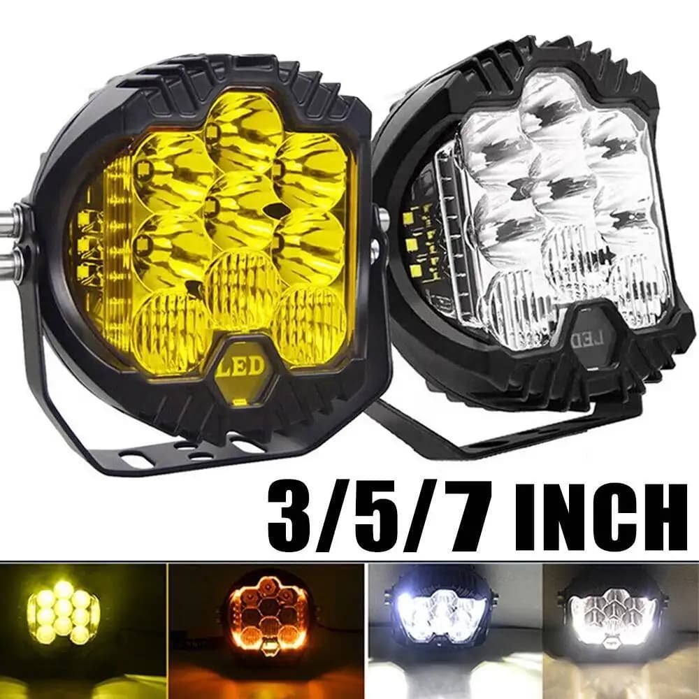 مصابيح عمل LED رياضية للسيارات 3'' 5'' 7'' لادا طرق وعرة 4X4 إضاءة مساعدة LED 7 بوصة حزمة مصباح قيادة مصباح أمامي