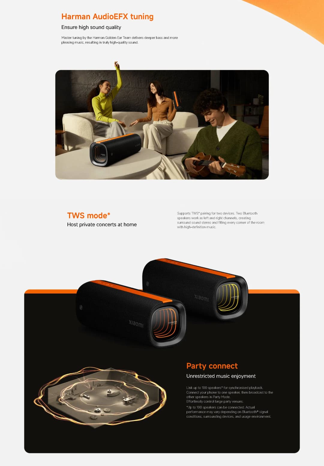 Xiaomi Sound Party Wireless Bluetooth Speaker - Portable Smart Home Audio System with Powerful Bass And Long Battery Life - 5