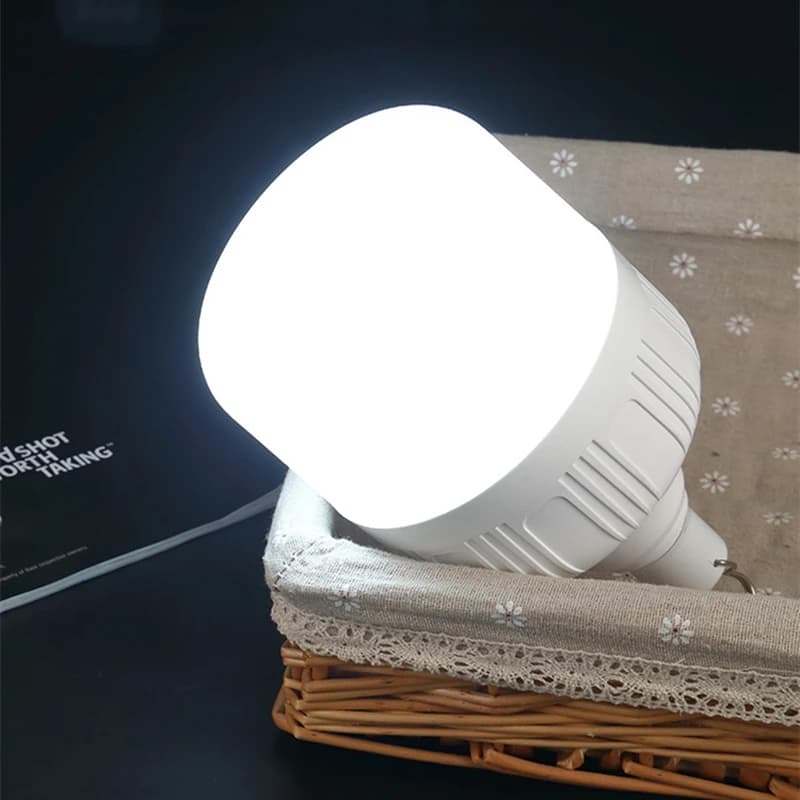 1-8 قطع إضاءة تخييم خارجية LED محمولة مصباح قابل لإعادة الشحن عبر USB خطاف مصباح طوارئ لمبات إضاءة ليلية عالية الطاقة للخيام - 5