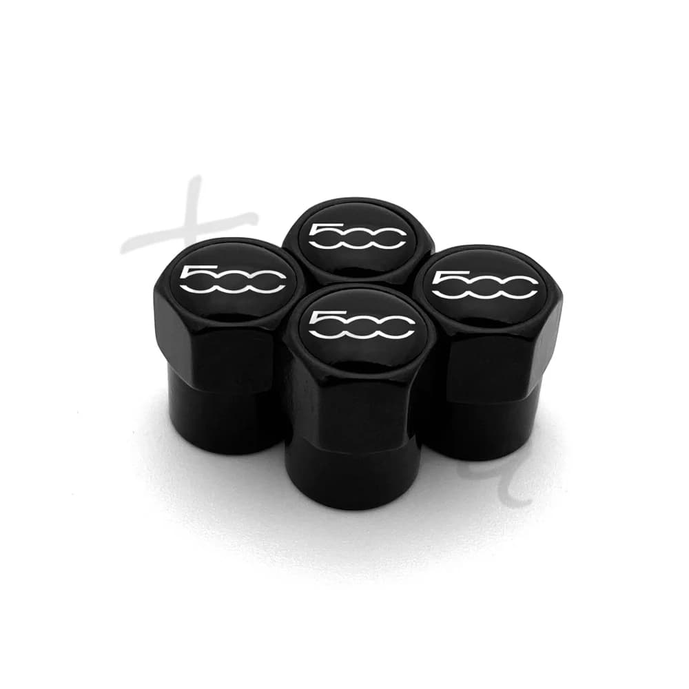4Pcs Aluminum Alloy Car Wheel Tire Valve Caps Air Tyre Stem Cover Case Plugs Airtight For Fiat 500 2007-2015 Styling Accessories - 2