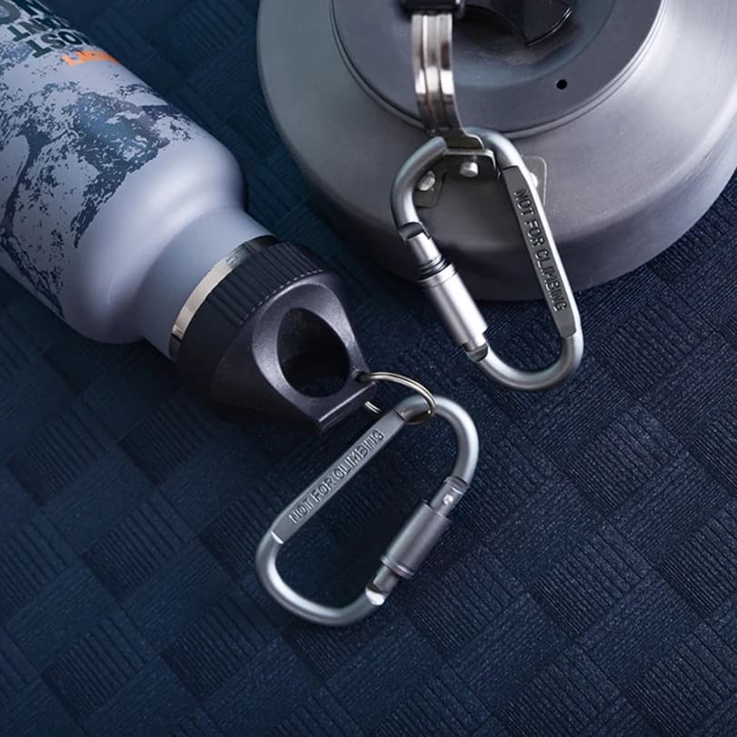 Camping Mountaineering Buckle Aluminum Alloy D-ring Locking Carabiner Clip Set Climbing Screw Lock Hanging Hook Buckle - 4